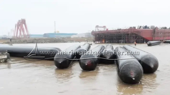 Pontoon de sauvetage haute pression en caoutchouc naturel Airbags de sauvetage pour navires coulés