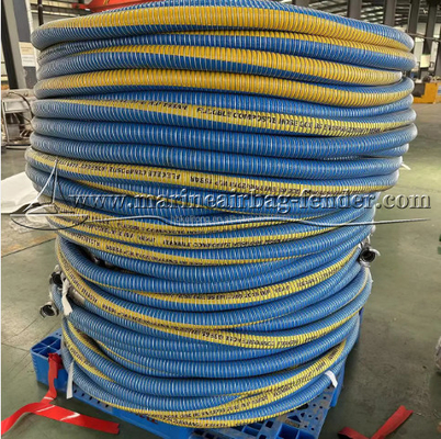 Pipe de caoutchouc de dragage maritime flottante avec bride en acier inoxydable