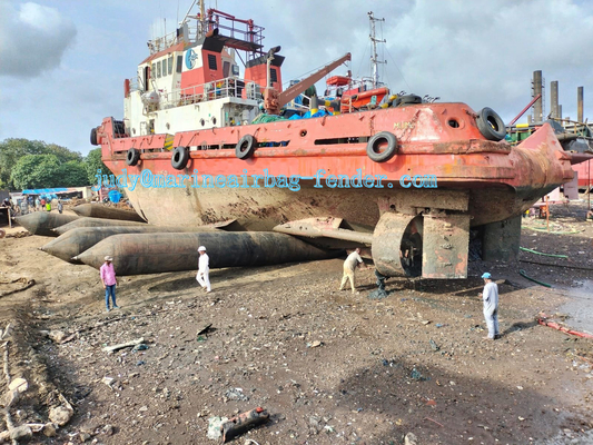 Lancement de bateaux Airbags lourds sans effort avec des airbags de levage de bateaux haute pression